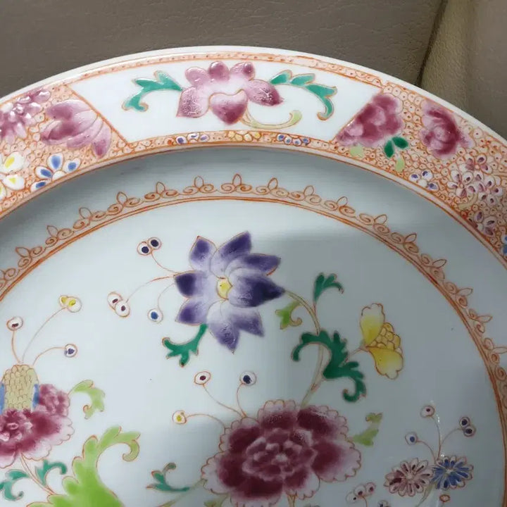 [BUNJANG] Qing Dynasty Guangxu Emperor Porcelain Dish / 이벤트/청.광서제.기물/모란.국화문.대반