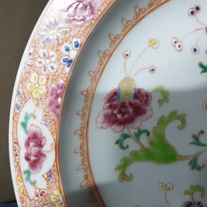 [BUNJANG] Qing Dynasty Guangxu Emperor Porcelain Dish / 이벤트/청.광서제.기물/모란.국화문.대반