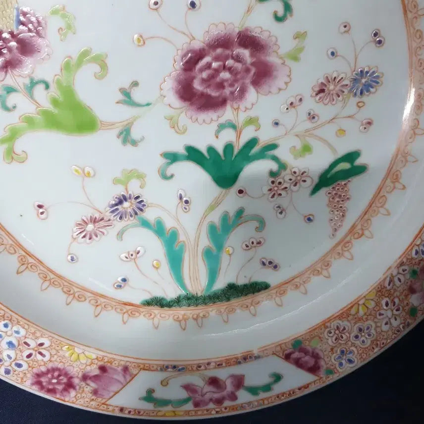 [BUNJANG] Qing Dynasty Guangxu Emperor Porcelain Dish / 이벤트/청.광서제.기물/모란.국화문.대반
