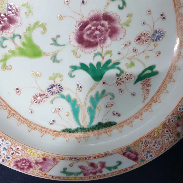 [BUNJANG] Qing Dynasty Guangxu Emperor Porcelain Dish / 이벤트/청.광서제.기물/모란.국화문.대반