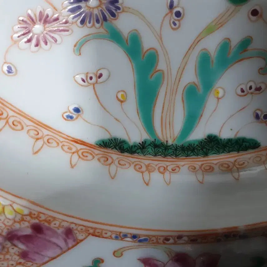 [BUNJANG] Qing Dynasty Guangxu Emperor Porcelain Dish / 이벤트/청.광서제.기물/모란.국화문.대반