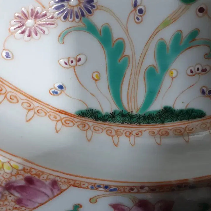 [BUNJANG] Qing Dynasty Guangxu Emperor Porcelain Dish / 이벤트/청.광서제.기물/모란.국화문.대반