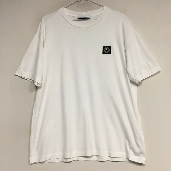 [BUNJANG] Stone Island Genuine Logo Short Sleeve T-Shirt L / 스톤아일랜드 정품 로고 반팔 티셔츠 L