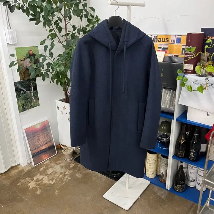 [BUNJANG] Solid Homme Hooded Wool Coat 48 / 솔리드옴므 후드 울코트 48