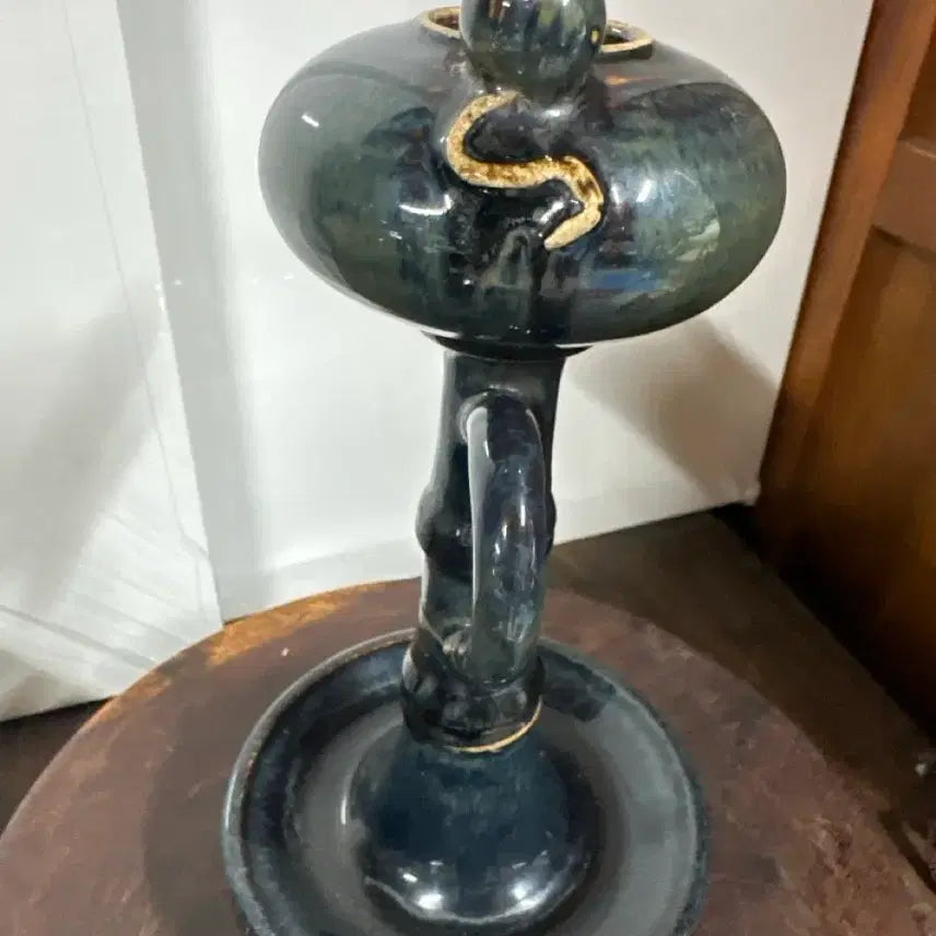 [BUNJANG] Song Dynasty Black Glazed Oil Lamp / 송 흑유 등잔