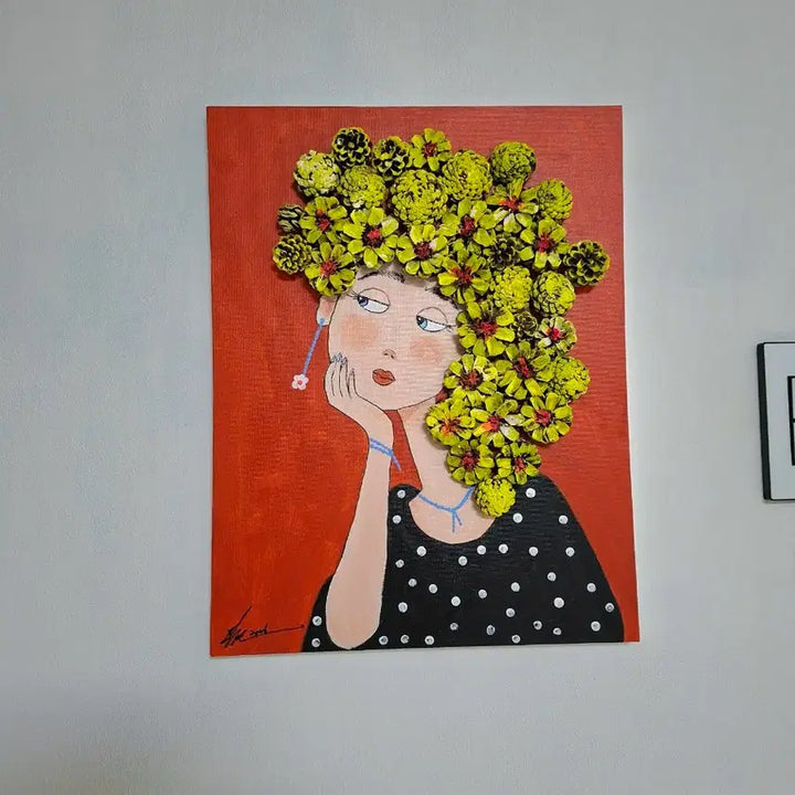 [BUNJANG] Lovely Woman Painting / 사랑스런여인 개없.집들이