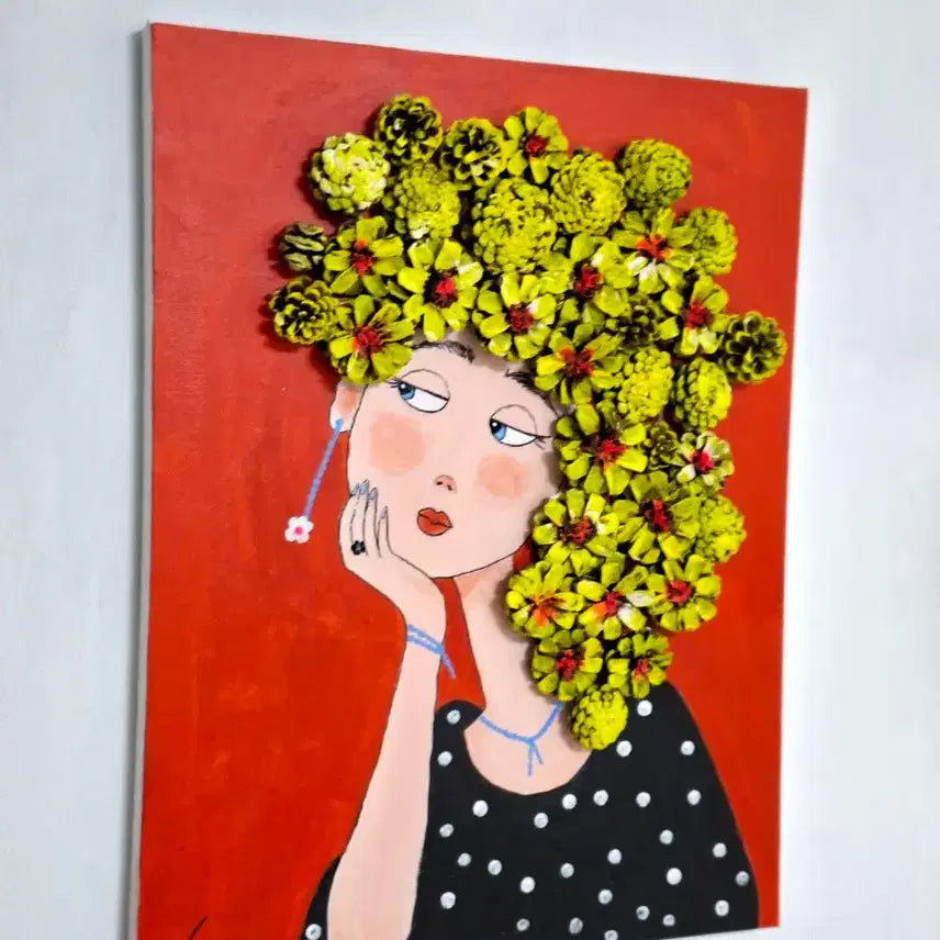 [BUNJANG] Lovely Woman Painting / 사랑스런여인 개없.집들이