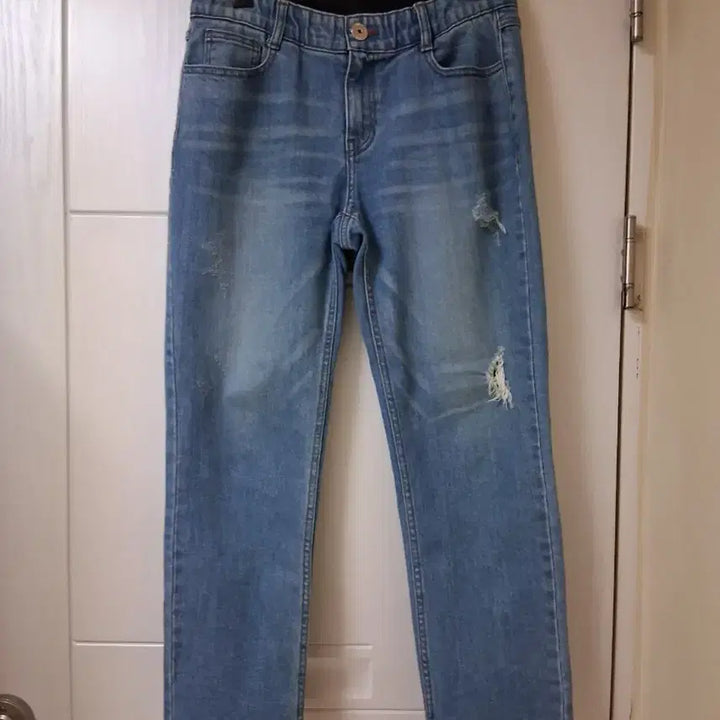 [BUNJANG] Benetton Denim Jeans / 베네통 데미지 워싱 데님 청바지