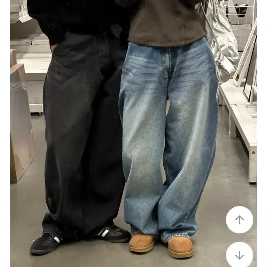 [BUNJANG] KIMIS Washed Wide Balloon Pants / 키미스 워싱 와이드 벌룬팬츠