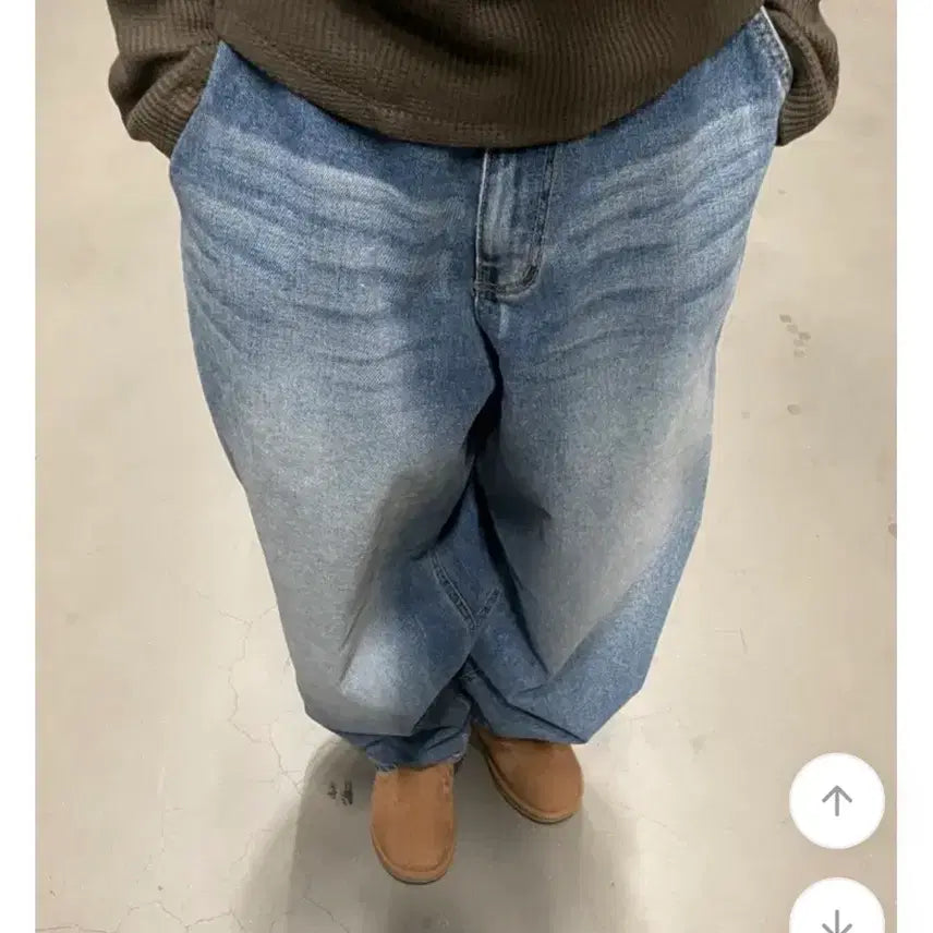[BUNJANG] KIMIS Washed Wide Balloon Pants / 키미스 워싱 와이드 벌룬팬츠
