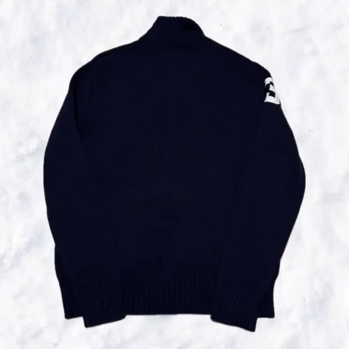 [BUNJANG] Polo Ralph Lauren Navy Big Pony Knit Zip-up / 폴로 랄프로렌 네이비 빅포니 니트 집업