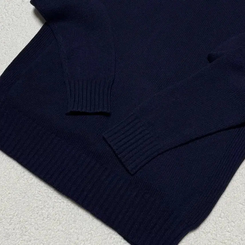 [BUNJANG] Polo Ralph Lauren Navy Big Pony Knit Zip-up / 폴로 랄프로렌 네이비 빅포니 니트 집업