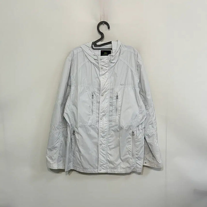 [BUNJANG] Lacoste Nylon Hooded Windbreaker Jacket / 라코스테 나일론 후드 바람막이 105