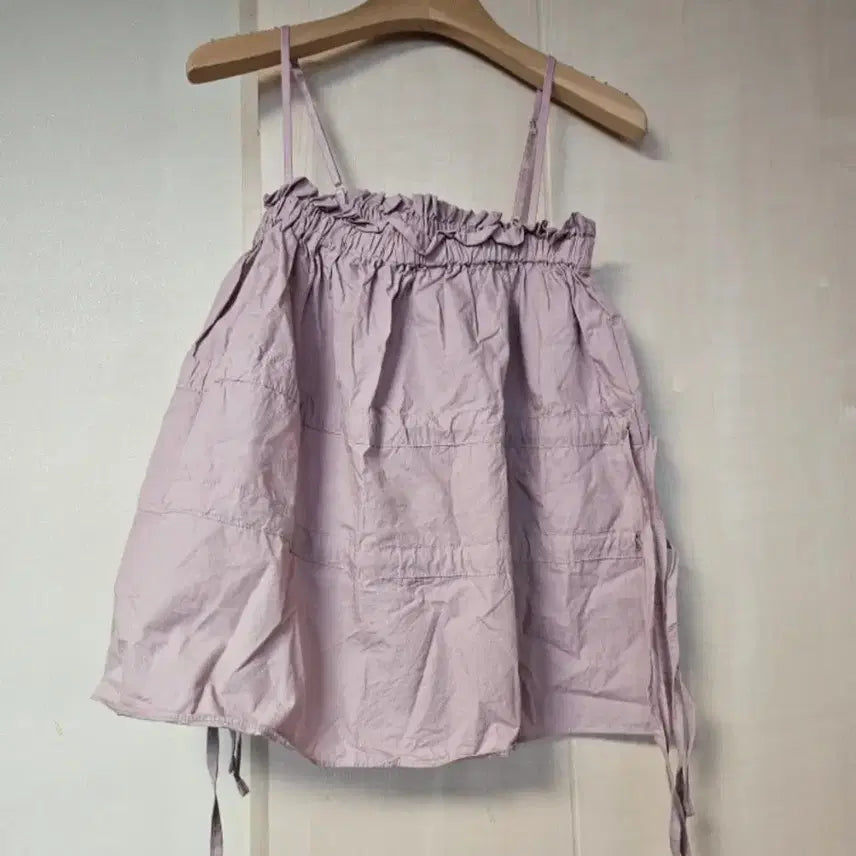 [BUNJANG] Purple String Blouse / 끈나시 블라우스 퍼플