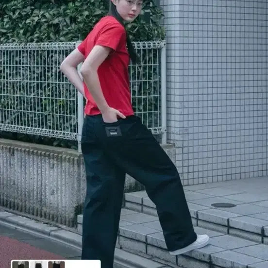 [BUNJANG] Oheisio Black Wide-Fit Pants / 오헤시오 팬츠 블랙