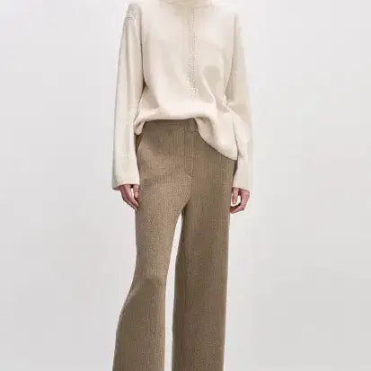 [BUNJANG] System Knit Wide Banding Pants / 시스템 system 니트 밴딩 와이드 팬츠 44 사이즈 정품