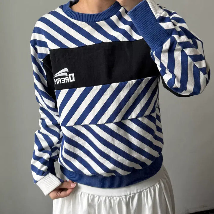 [BUNJANG] Kenzo Blue Pattern Sweatshirt / [L] 겐조 블루 패턴 맨투맨