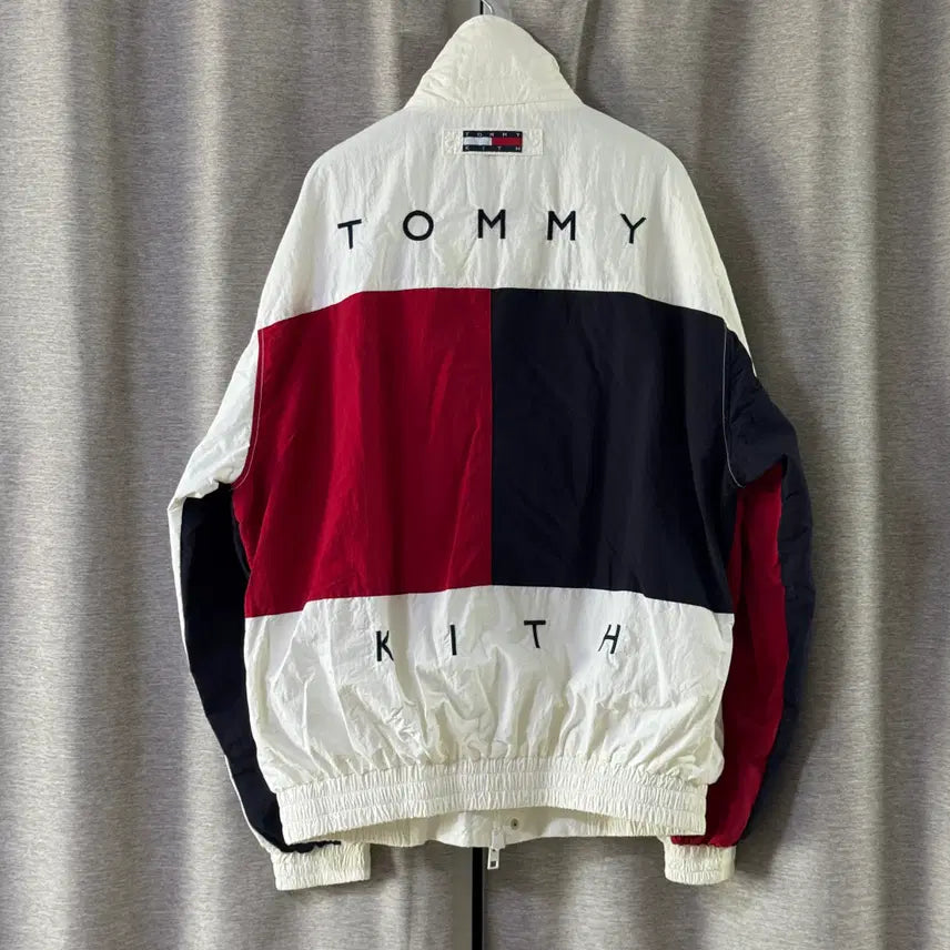 [BUNJANG] Tommy Hilfiger Kith Track Jacket White / [L] 타미힐피거 kith 트랙 자켓 화이트