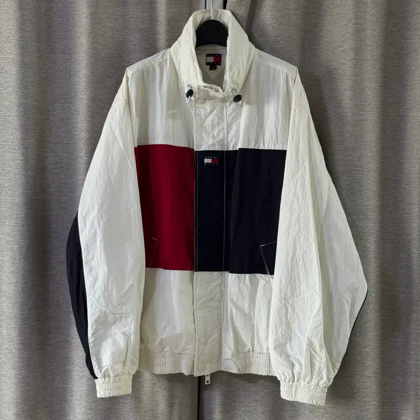 [BUNJANG] Tommy Hilfiger Kith Track Jacket White / [L] 타미힐피거 kith 트랙 자켓 화이트