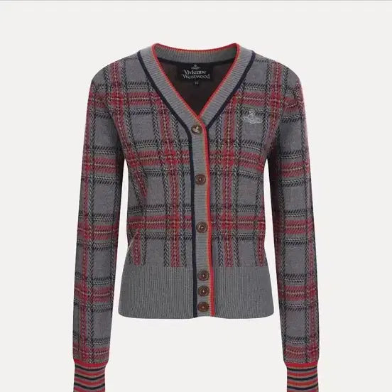 [SOLD OUT] 비비안웨스트우드 체크 가디건