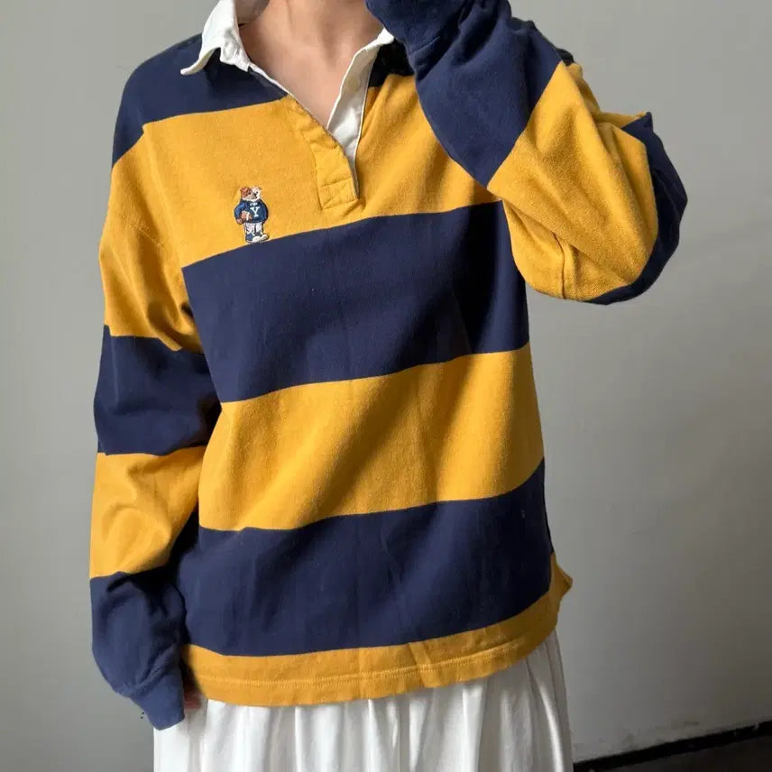 [BUNJANG] Yale Collar T-shirt / [S] 예일 카라티셔츠