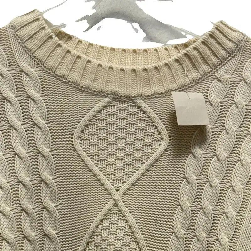 [BUNJANG] J5559 Beige Knit Top / 니트 여 66 J5559