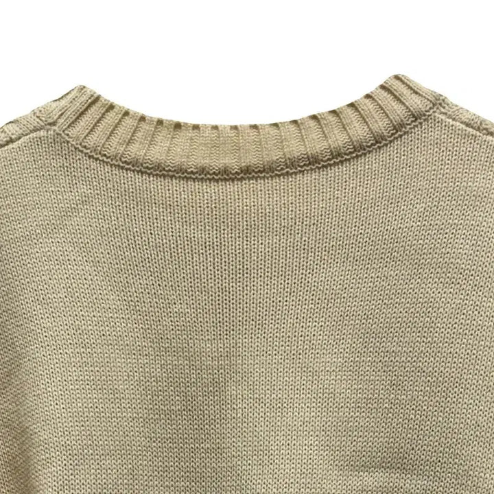 [BUNJANG] J5559 Beige Knit Top / 니트 여 66 J5559