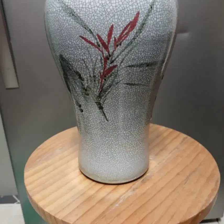 [BUNJANG] Antique Celadon Porcelain Vase / 골동빙렬철화석란도화병