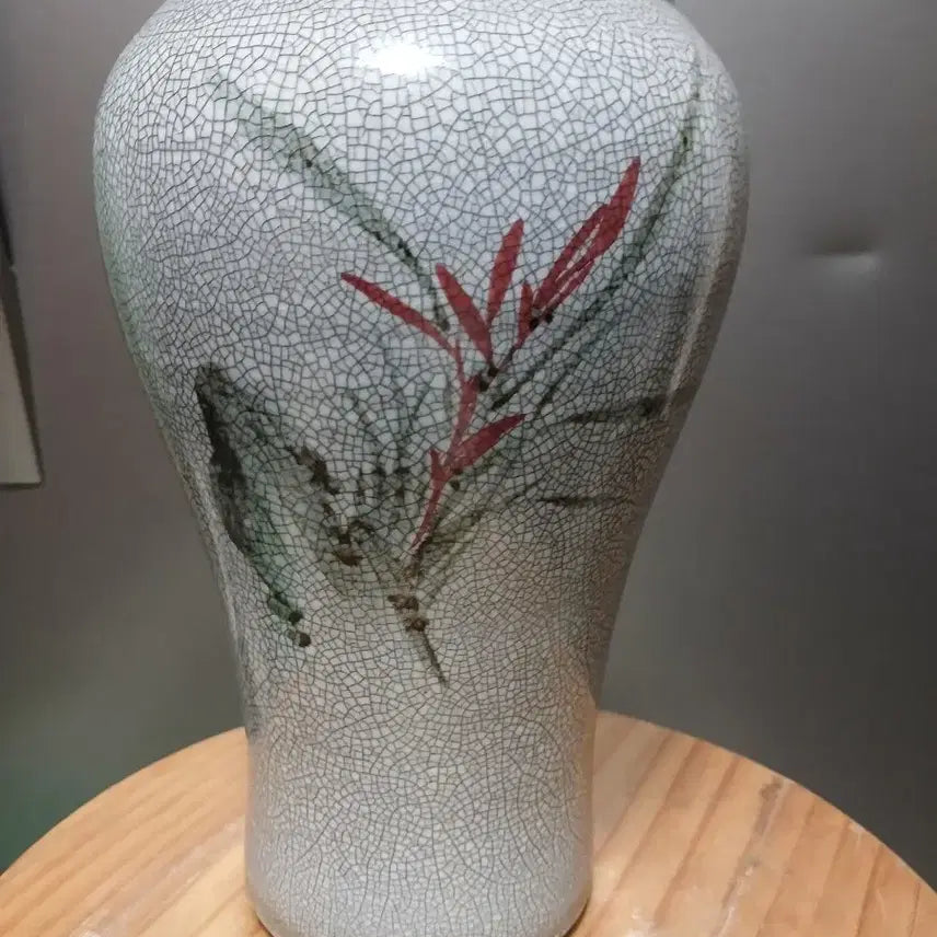 [BUNJANG] Antique Celadon Porcelain Vase / 골동빙렬철화석란도화병