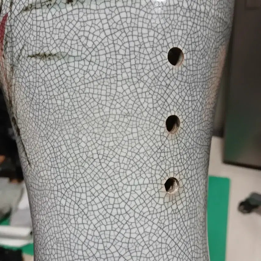 [BUNJANG] Antique Celadon Porcelain Vase / 골동빙렬철화석란도화병