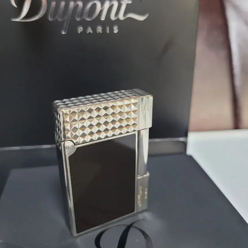 [BUNJANG] S.T. Dupont Line 2 Gatsby Lighter Black Lacquer Palladium / [풀세트] 듀퐁라이터 라인2 ca18067 개츠비 블랙 래커 팔라듐 백금
