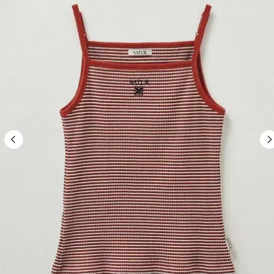 [BUNJANG] SATUR Embroidered Sleeveless Top / SATUR 세터 자수 디테일 슬리브리스 탑 S 사이즈  정품