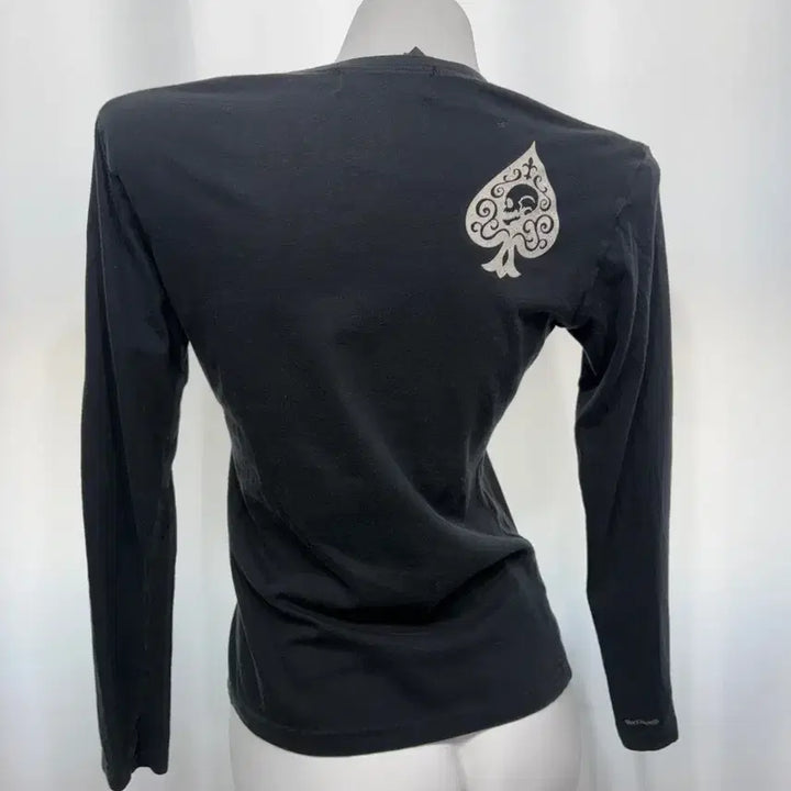 [BUNJANG] Black Skull Printed Longsleeve Shirt / 블랙 스컬 프린팅 롱슬리브
