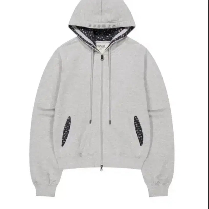 [SOLD OUT] 코이세이오 플라워 포인트 후드집업 그레이 사이즈2
