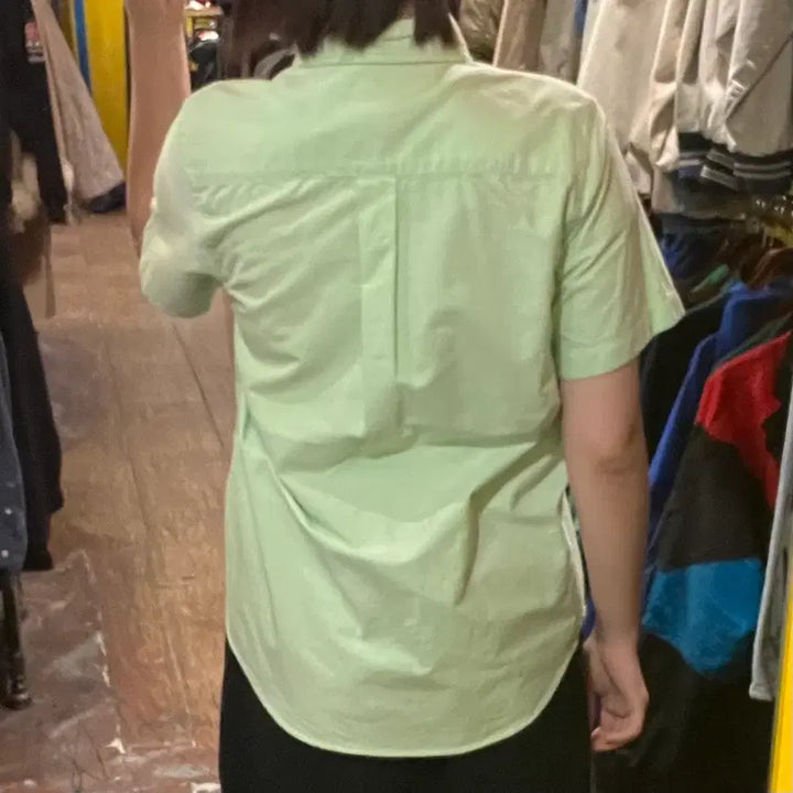 [BUNJANG] HI Polo Short Sleeve Shirt - Green / [HI] 폴로 반팔 셔츠 그린