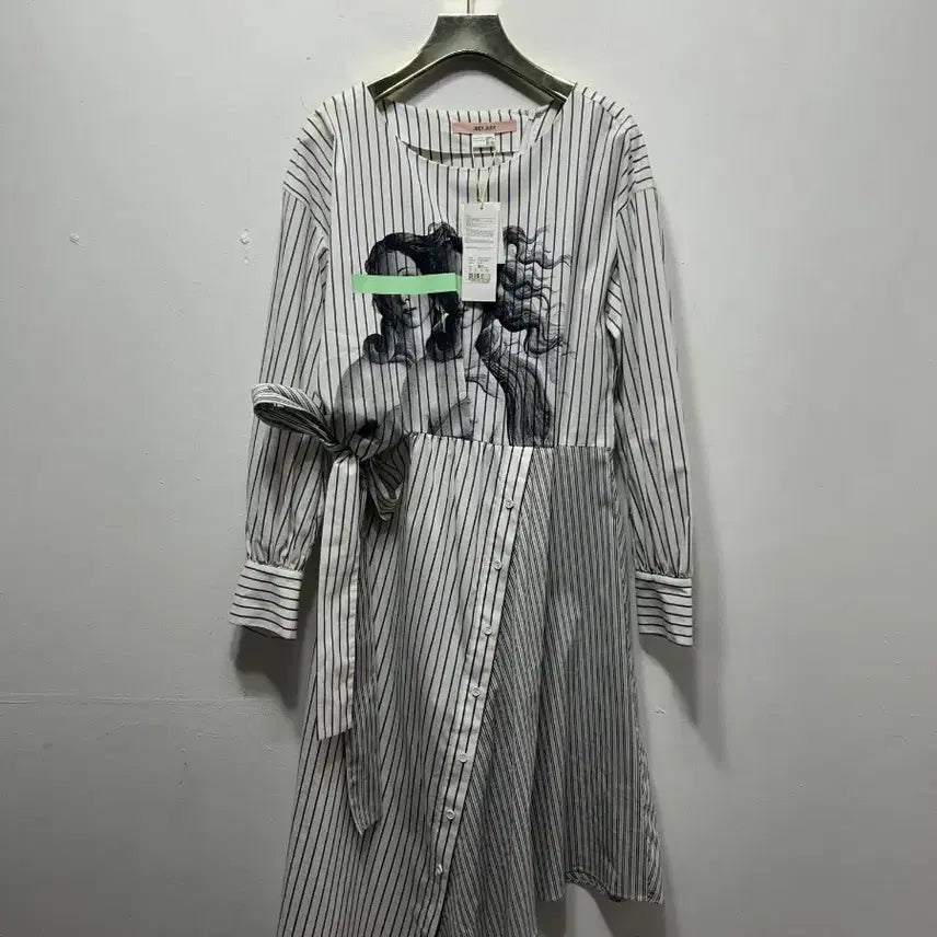 [BUNJANG] Joo See Jude Stripe Shirt Dress S / 주시주디스트라이프 셔츠 원피스 새상품 S