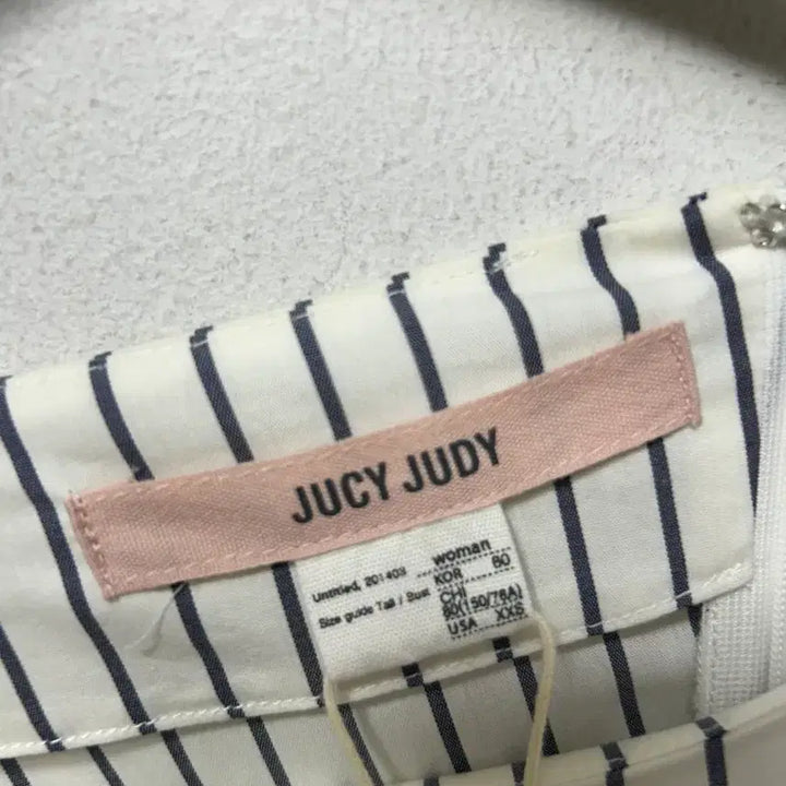 [BUNJANG] Joo See Jude Stripe Shirt Dress S / 주시주디스트라이프 셔츠 원피스 새상품 S