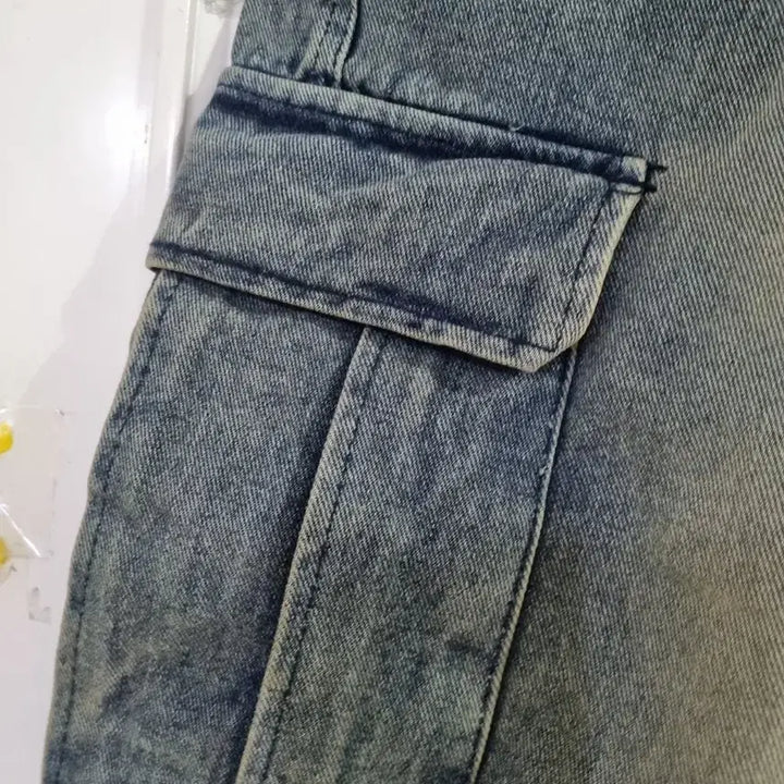 [BUNJANG] Unisex Bermuda Denim Shorts / 남여공용 봄. 여름. 버뮤다 청 7부부반바지.  새상품. 허리32까지