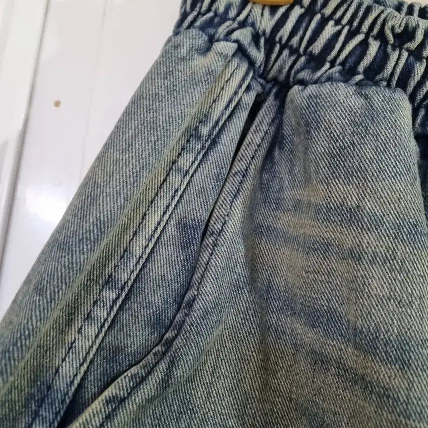 [BUNJANG] Unisex Bermuda Denim Shorts / 남여공용 봄. 여름. 버뮤다 청 7부부반바지.  새상품. 허리32까지