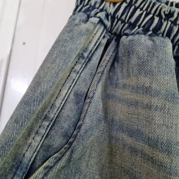 [BUNJANG] Unisex Bermuda Denim Shorts / 남여공용 봄. 여름. 버뮤다 청 7부부반바지.  새상품. 허리32까지