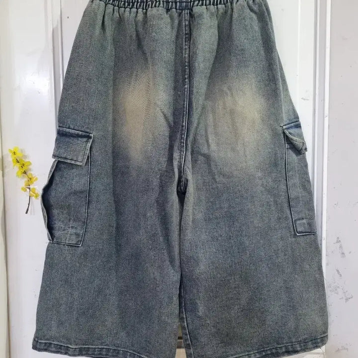 [BUNJANG] Unisex Bermuda Denim Shorts / 남여공용 봄. 여름. 버뮤다 청 7부부반바지.  새상품. 허리32까지