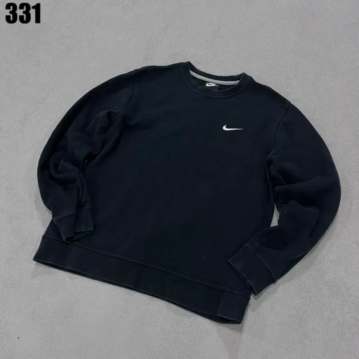 [BUNJANG] Nike Swoosh Black Sweatshirt / 나이키 스우시 맨투맨 블랙