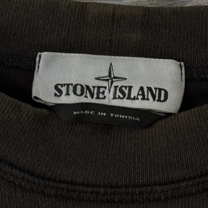 [BUNJANG] Stone Island Patch Charcoal Sweatshirt / [L] 스톤아일랜드 와펜 패치 맨투맨 차콜