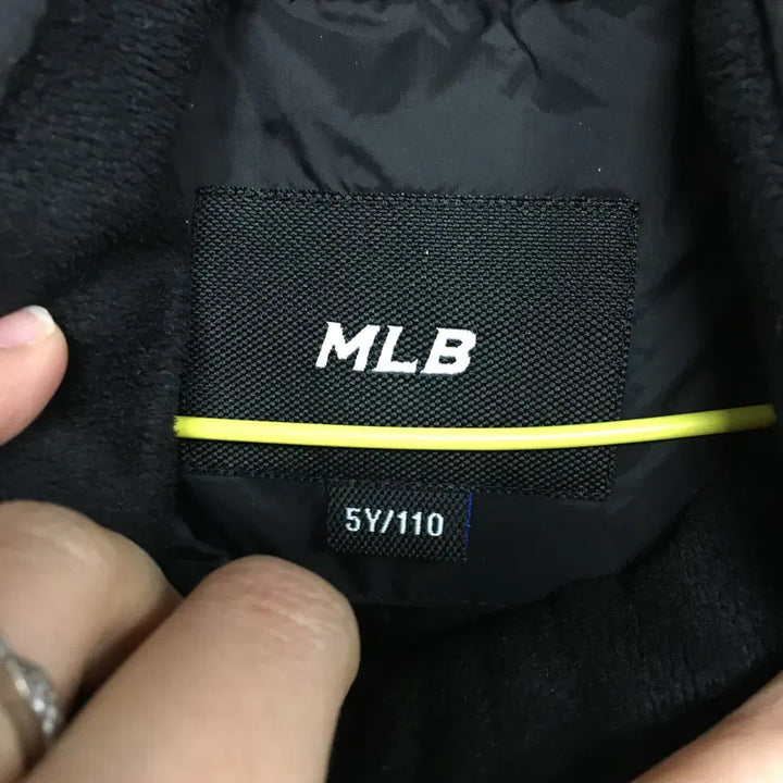 [BUNJANG] MLB Kids Big Logo Goose Down Padded Jacket (110) / MLB 엠엘비 키즈 빅로고 구스 패딩 110