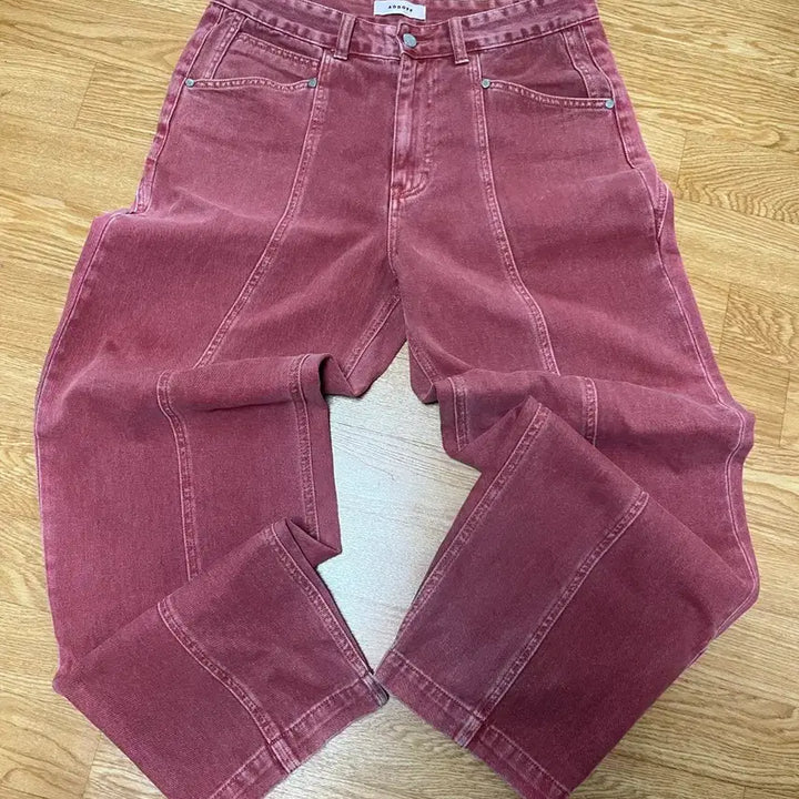 [BUNJANG] ADD OFF Wide Denim Pants / 애드오프 피그먼트 워싱 와이드 데님 팬츠