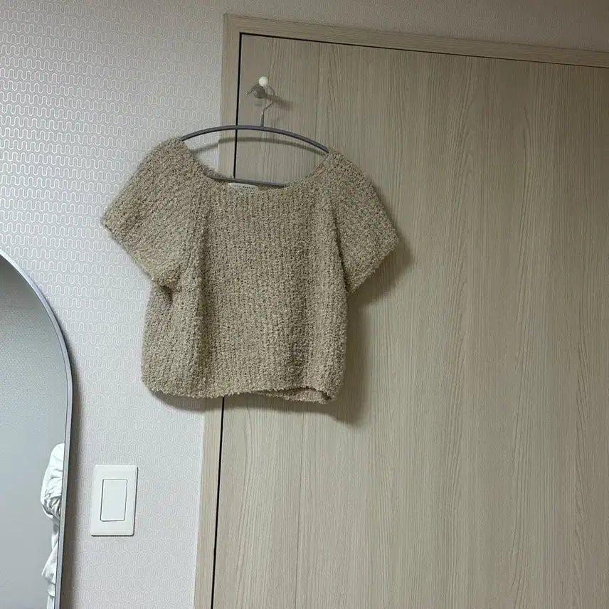 [BUNJANG] Short Sleeve Knit Blouse / 반팔 니트 블라우스
