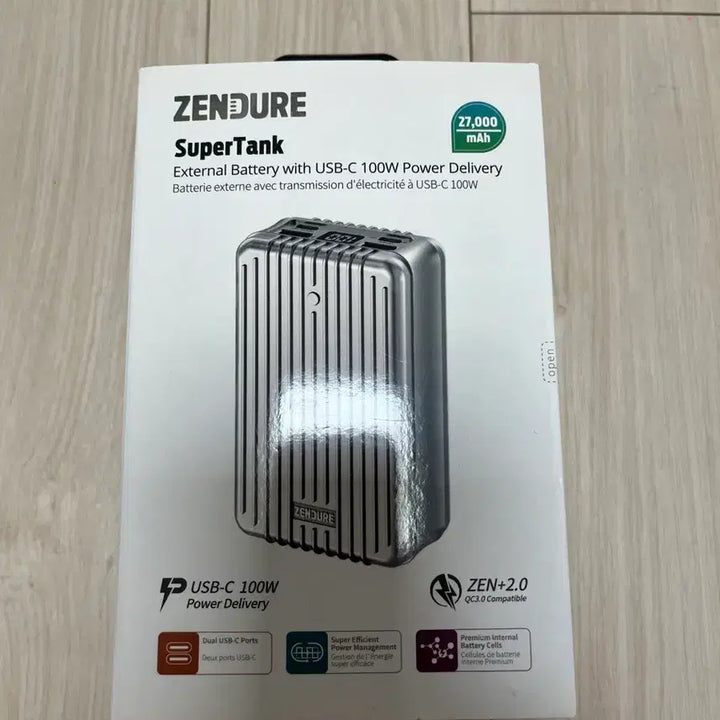 [BUNJANG] Zendure SuperTank 27000mAh PD 100W Power Bank / 젠두어 슈퍼탱크 27000mAh PD 100W 보조배터리