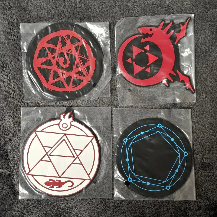 [BUNJANG] Fullmetal Alchemist Alchemic Circle Coaster Set / 강철의 연금술사 연성진 코스터