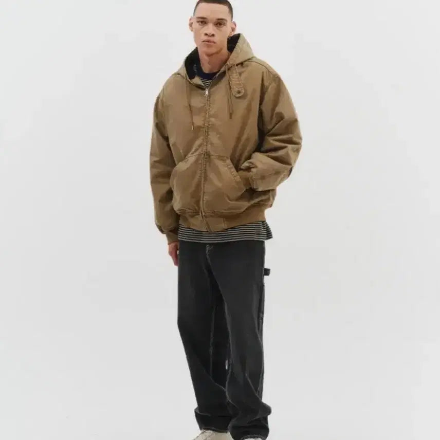 [BUNJANG] Outstanding Loose Fit Carpenter Black Denim Pants S / 아웃스탠딩 루즈핏 카펜터 블랙 데님 팬츠 S