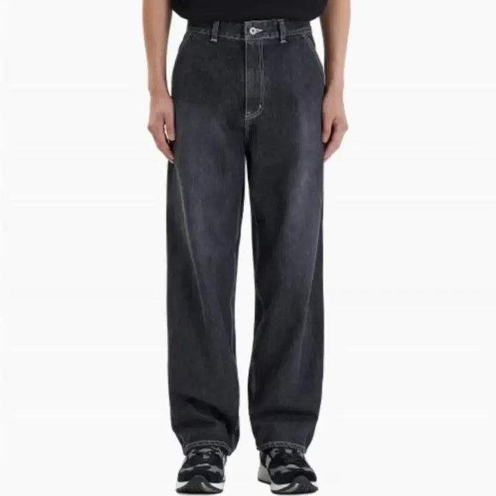 [BUNJANG] Outstanding Loose Fit Carpenter Black Denim Pants S / 아웃스탠딩 루즈핏 카펜터 블랙 데님 팬츠 S